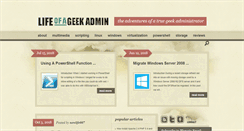 Desktop Screenshot of lifeofageekadmin.com